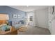 A cozy Bedroom features a crib, soft lighting, and playful decor elements at 813 Comice Pear Way, Willow Springs, NC 27592
