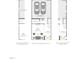 Layout of the first floor including the 2-bay garage, flex space, foyer and porch at 1037 Zelkova Ln, Chapel Hill, NC 27517