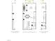 Second floor featuring an open-concept layout with a great room, dining area, kitchen, and powder room at 1037 Zelkova Ln, Chapel Hill, NC 27517