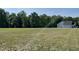 Backyard featuring a large grassy area with tree border at 111 Bonsai Way, Four Oaks, NC 27524