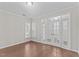 Bright office featuring hardwood floors, french doors, and natural light at 1112 Monterey Bay Dr, Wake Forest, NC 27587