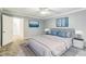 Bedroom with neutral carpet, grey walls, and wall art at 127 Finley Forest Dr, Chapel Hill, NC 27517