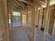 Bathroom under construction shows the framing and plumbing before the walls are up at 136 Tuskeegee Dr, Smithfield, NC 27577