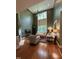 Bright living room featuring soaring ceilings and a cozy fireplace at 137 Cofield Cir, Durham, NC 27707