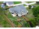A beautiful aerial view of a home with a backyard oasis and inviting outdoor space at 182 Brendamoore Ct, Fuquay Varina, NC 27526
