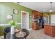 A kitchen with stainless steel appliances, granite countertops, and a breakfast nook at 182 Brendamoore Ct, Fuquay Varina, NC 27526