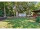 Large backyard with a storage shed and plenty of room to play at 2213 Stephanie Ln, Clayton, NC 27520