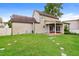 Spacious backyard featuring a large lawn and patio, perfect for outdoor living and entertaining at 234 Lars Ln, Garner, NC 27529
