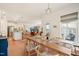 Bright open concept featuring a kitchen, living room, and dining room for easy, modern living at 2404 Azalea Dr, Durham, NC 27703