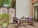 Back deck for outdoor living with seating area to sit, relax, and enjoy the private backyard at 3347 Ridgecrest Ct, Raleigh, NC 27607
