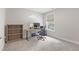 Bedroom with desk, chair, and bookshelf with a window overlooking the outdoors at 4001 Bostwyck Dr, Fuquay Varina, NC 27526