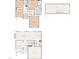 Detailed floor plan of the home showcasing the layout of each floor of this floor plan at 4001 Bostwyck Dr, Fuquay Varina, NC 27526