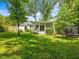 Well-manicured lawn and covered porch offer a relaxing outdoor space at 4112 Rowan St, Raleigh, NC 27609