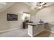 Wet Bar with countertop, sink and mini-fridge at 5112 Highbury Grove Ln, Fuquay Varina, NC 27526