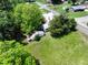 Aerial view of the property, showcasing its expansive green space and surrounding neighborhood at 522 Providence Rd, Roxboro, NC 27573