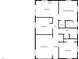 Floorplan showing the layout of the kitchen, bedrooms, bathrooms, and living room at 600 Cecil St, Durham, NC 27707