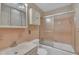 Bathroom features tile flooring, vanity, and shower at 1115 Chestnut Dr, Smithfield, NC 27577
