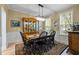 Elegant dining room with classic furniture and a chandelier, ideal for formal dinners at 118 Cavendish Ct, Hillsborough, NC 27278