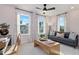 Bright living room with natural light, comfortable seating, and a modern aesthetic design at 2014 Cross Bones Blvd # 30, Durham, NC 27703