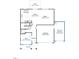 Detailed first-floor home layout including a kitchen, Gathering room, garage, flex area, and nook, designed for modern living at 27 Cribbs Ln, Middlesex, NC 27557