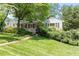 Well-maintained single-story house with a lush green lawn and mature landscaping at 2913 Anderson Dr, Raleigh, NC 27608