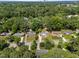 Aerial view of neighborhood with lush trees and well-maintained properties, showcasing community appeal at 3620 Arrowwood Dr, Raleigh, NC 27604