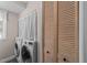 Efficient laundry room with modern appliances and extra storage space at 3620 Arrowwood Dr, Raleigh, NC 27604