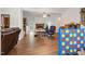 Open floor plan featuring a spacious living room, hardwood floors, and lots of space at 5019 Dorsey Rd, Oxford, NC 27565