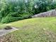 Expansive backyard with lush green grass, a sturdy fence, and mature trees at 5911 Endsley Ct, Raleigh, NC 27610