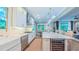 A spacious kitchen with an island, breakfast bar and stainless steel appliances at 98102 Drummond, Chapel Hill, NC 27517