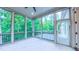 Light and airy screened porch with views of the surrounding greenery at 98102 Drummond, Chapel Hill, NC 27517