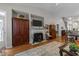 Spacious living room with fireplace at 10404 Dapping Dr, Raleigh, NC 27614