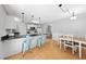 Spacious kitchen with breakfast bar, dining area, and modern appliances for convenient meal preparation at 105 Choyce Ct, Garner, NC 27529