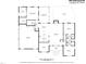 Detailed floor plan showcasing the layout of rooms on the main level of the house at 108 Cedarwood Dr, Louisburg, NC 27549