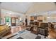 Open floor plan with a seamless flow between the living room, dining area and kitchen at 108 Cedarwood Dr, Louisburg, NC 27549