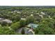 Community pool aerial view highlighting lush green surroundings, and neighborhood access at 110 Fairchild Downs Pl, Cary, NC 27518