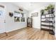 Bright office space with natural light, wood floors, and view of neighborhood at 1101 Hazelmist Dr, Youngsville, NC 27596
