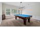 Game room area with a pool table at 117 Arborhill Ln, Holly Springs, NC 27540
