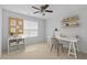 Home office featuring a white desk, storage, and a calming atmosphere with natural light at 118 Brandi Dr, Rolesville, NC 27571