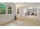 Spacious basement with windows, carpeting, and potential for customization at 123 W Camden Forest Dr, Cary, NC 27518