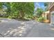 Long driveway leading to the property, showcasing landscaping at 123 W Camden Forest Dr, Cary, NC 27518