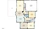 Detailed floor plan highlighting the layout of the first floor at 123 W Camden Forest Dr, Cary, NC 27518