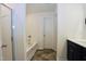 Bathroom with tub, neutral paint, and modern vanity at 1254 Salters St, Burlington, NC 27215