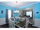Dining room with wood table and stylish decor, perfect for Gathering gatherings at 1254 Salters St, Burlington, NC 27215