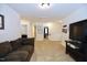 Upstairs living room area with neutral paint, carpet, and lounge seating at 1254 Salters St, Burlington, NC 27215