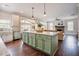 Spacious kitchen with island, modern appliances, and open-concept design at 2020 Cotton Barn Ct, Wendell, NC 27591