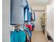 This walk-in closet features built-in shelving and hanging storage for optimal organization at 2020 Cotton Barn Ct, Wendell, NC 27591