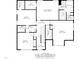 Second floor blueprint featuring bedrooms, bathrooms, laundry room, and walk in closets at 300 Redhill Rd, Holly Springs, NC 27540