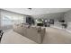 Comfortable living room with a large sectional sofa and entertainment setup at 300 Redhill Rd, Holly Springs, NC 27540