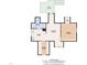 Second floor plan showcasing deck, bathroom, kitchen, living room, and flex room at 302 Hester St, Knightdale, NC 27545